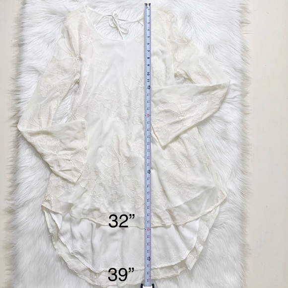 SOLD-Free People High Low Lace Backless Mini Dress - Picture 9 of 10